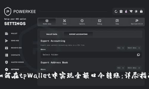 如何在tpWallet中实现全额口令转账：详尽指南