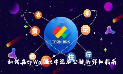 如何在tpWallet中添加公链的详细指南
